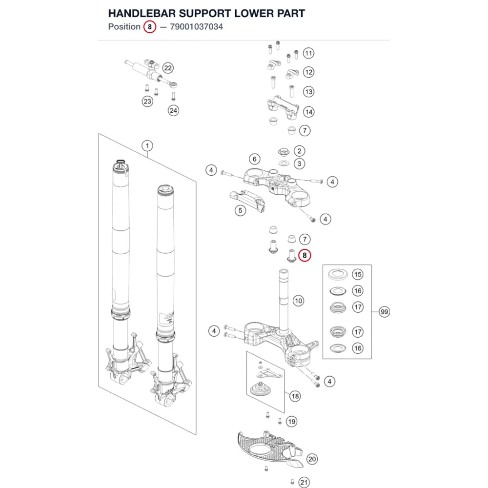 HANDLEBAR SUPPORT LOWER PART