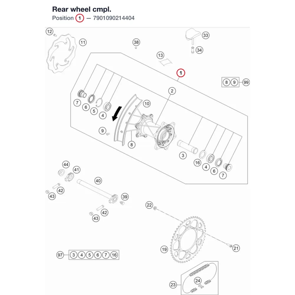 Rear wheel cmpl.