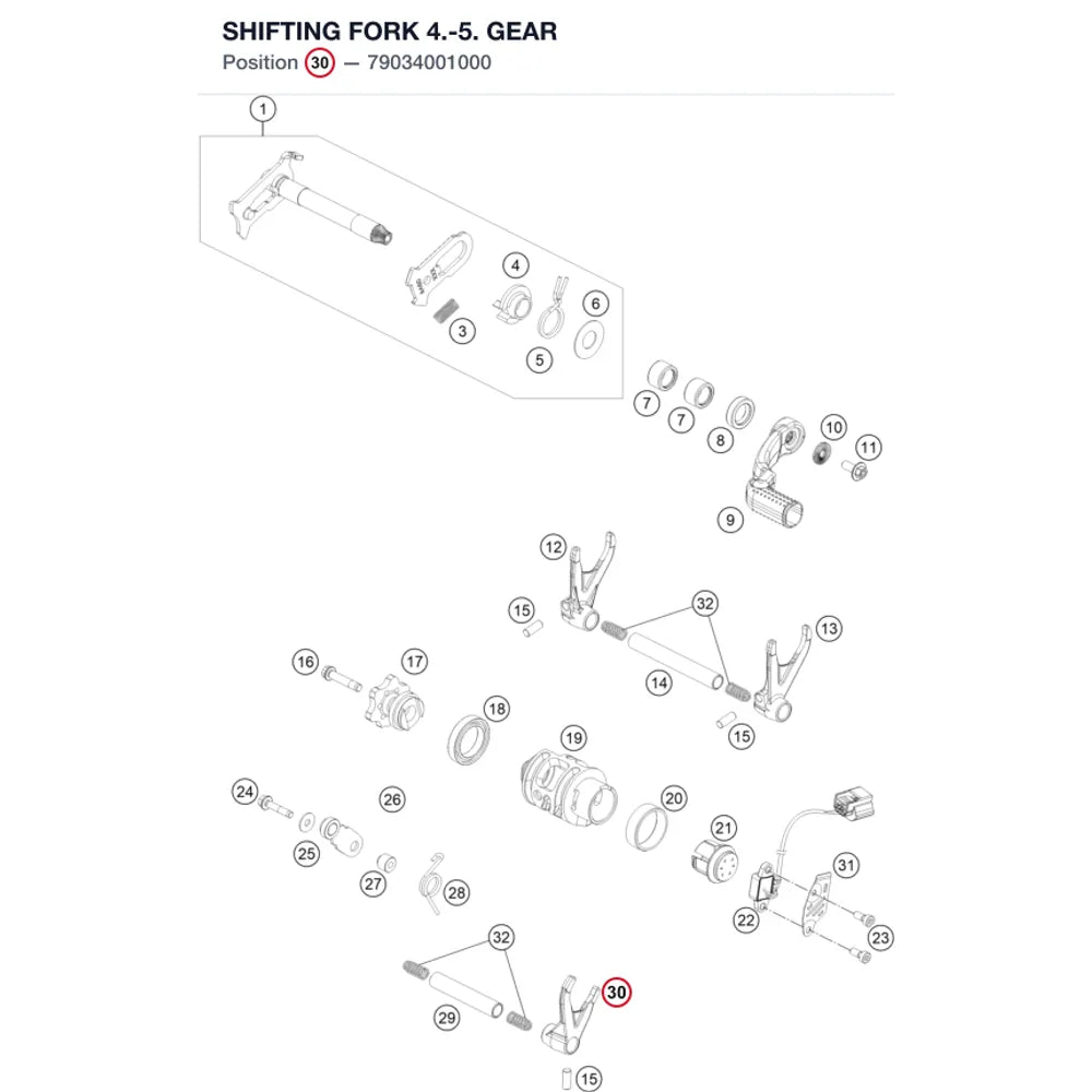 SHIFTING FORK 4.-5. GEAR