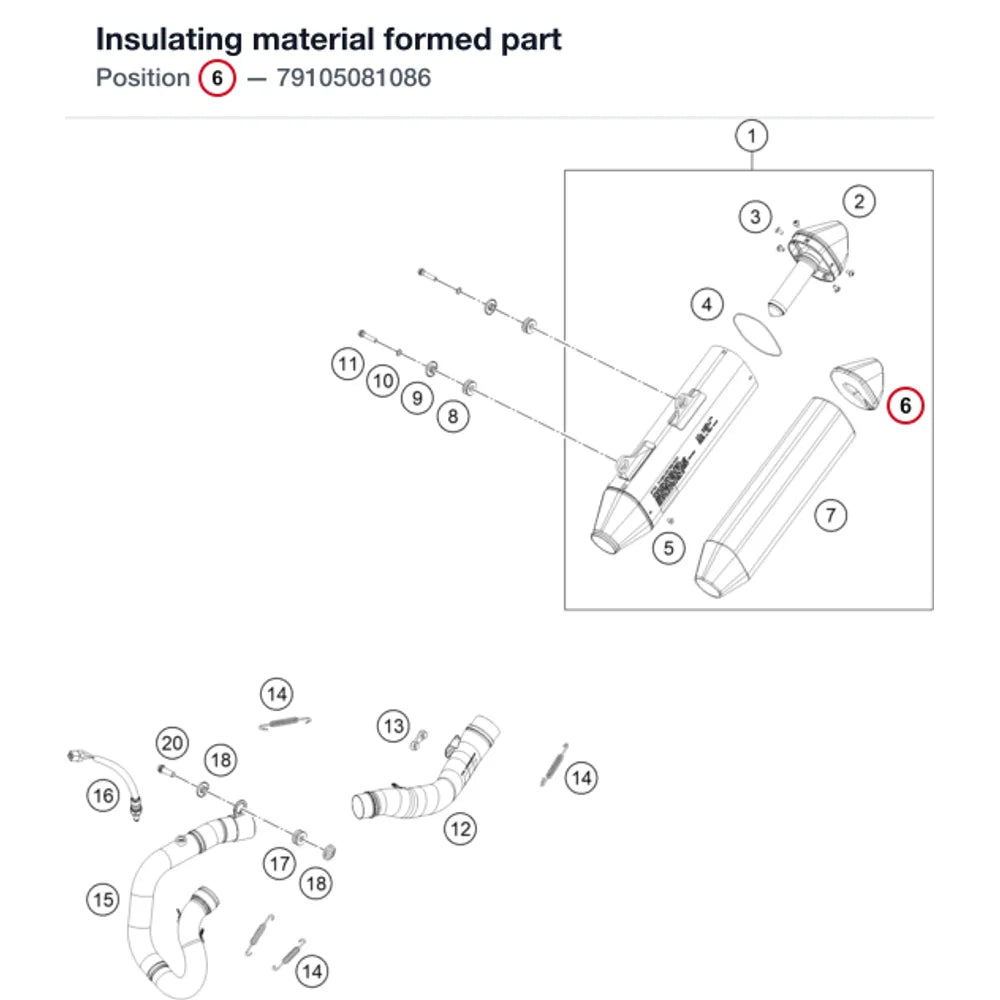 Insulating material formed part
