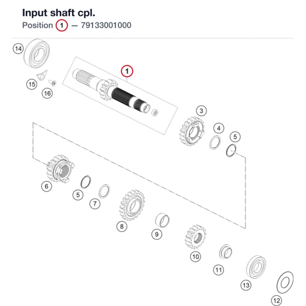 Input shaft cpl.