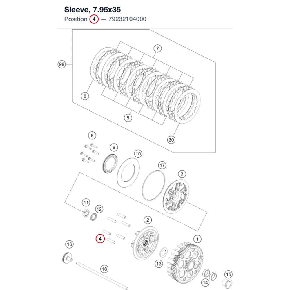 Sleeve, 7.95x35