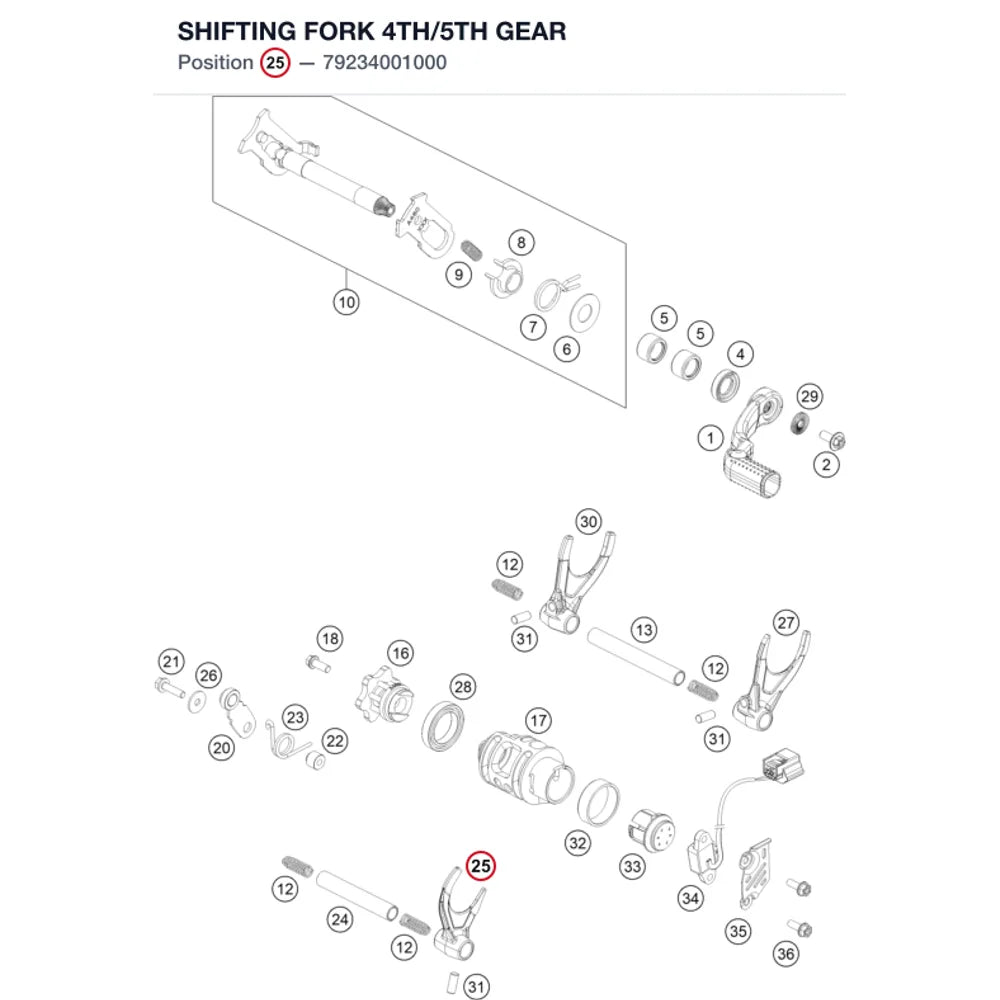 SHIFTING FORK 4TH/5TH GEAR