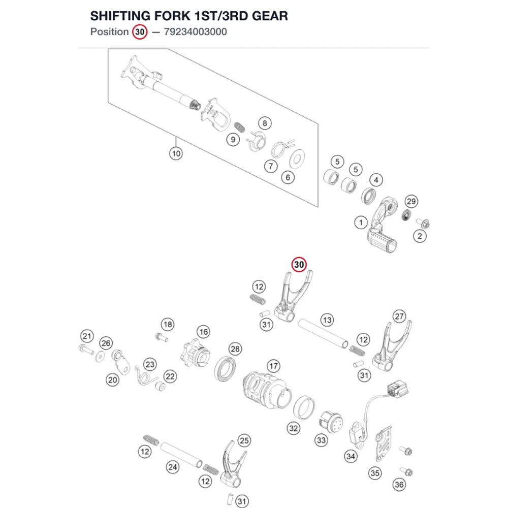 SHIFTING FORK 1ST/3RD GEAR