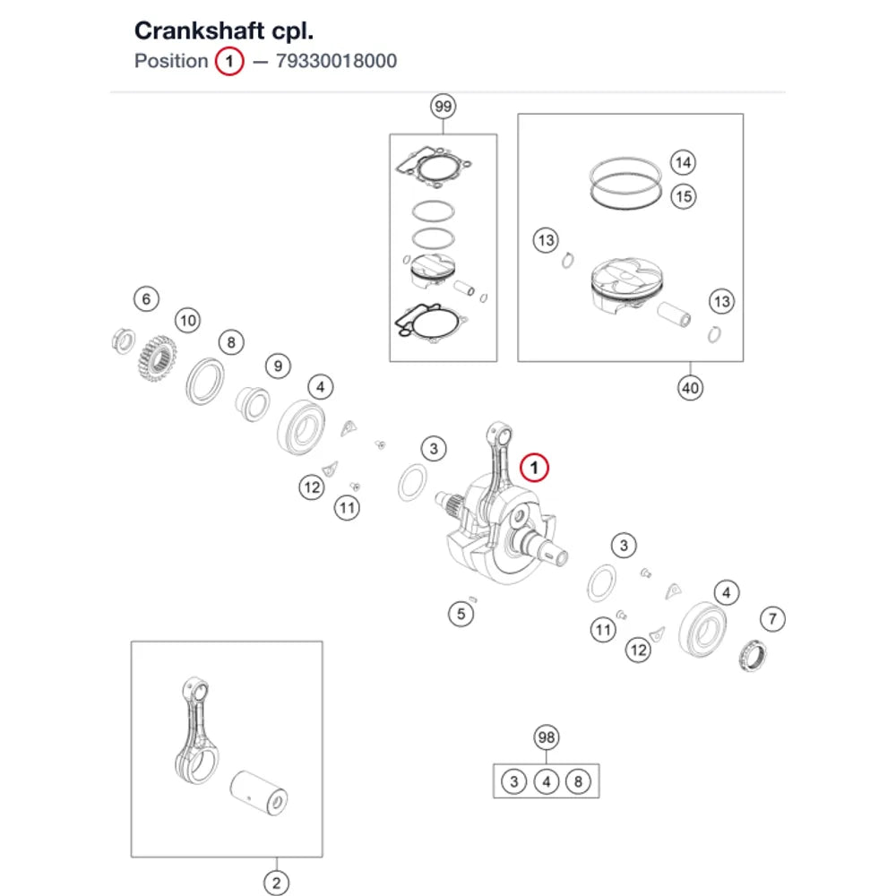 Crankshaft cpl.