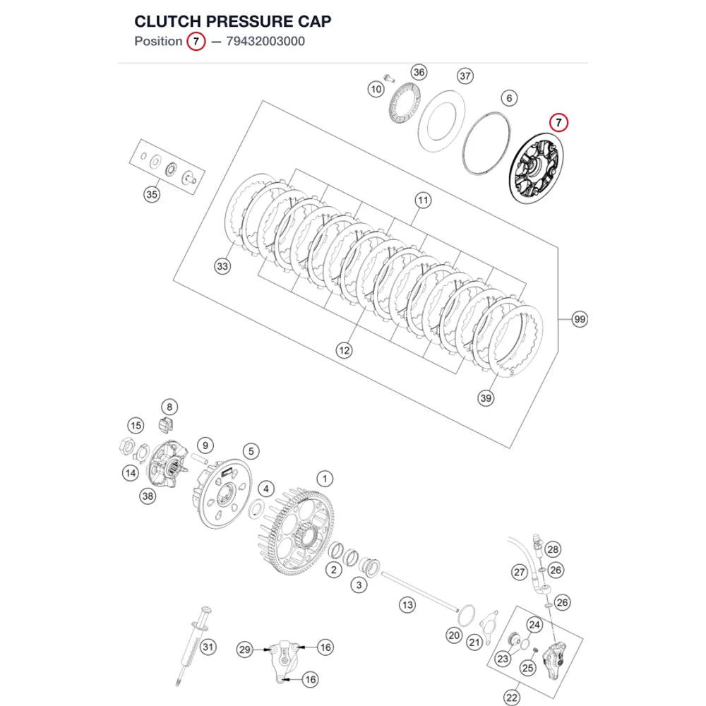CLUTCH PRESSURE CAP