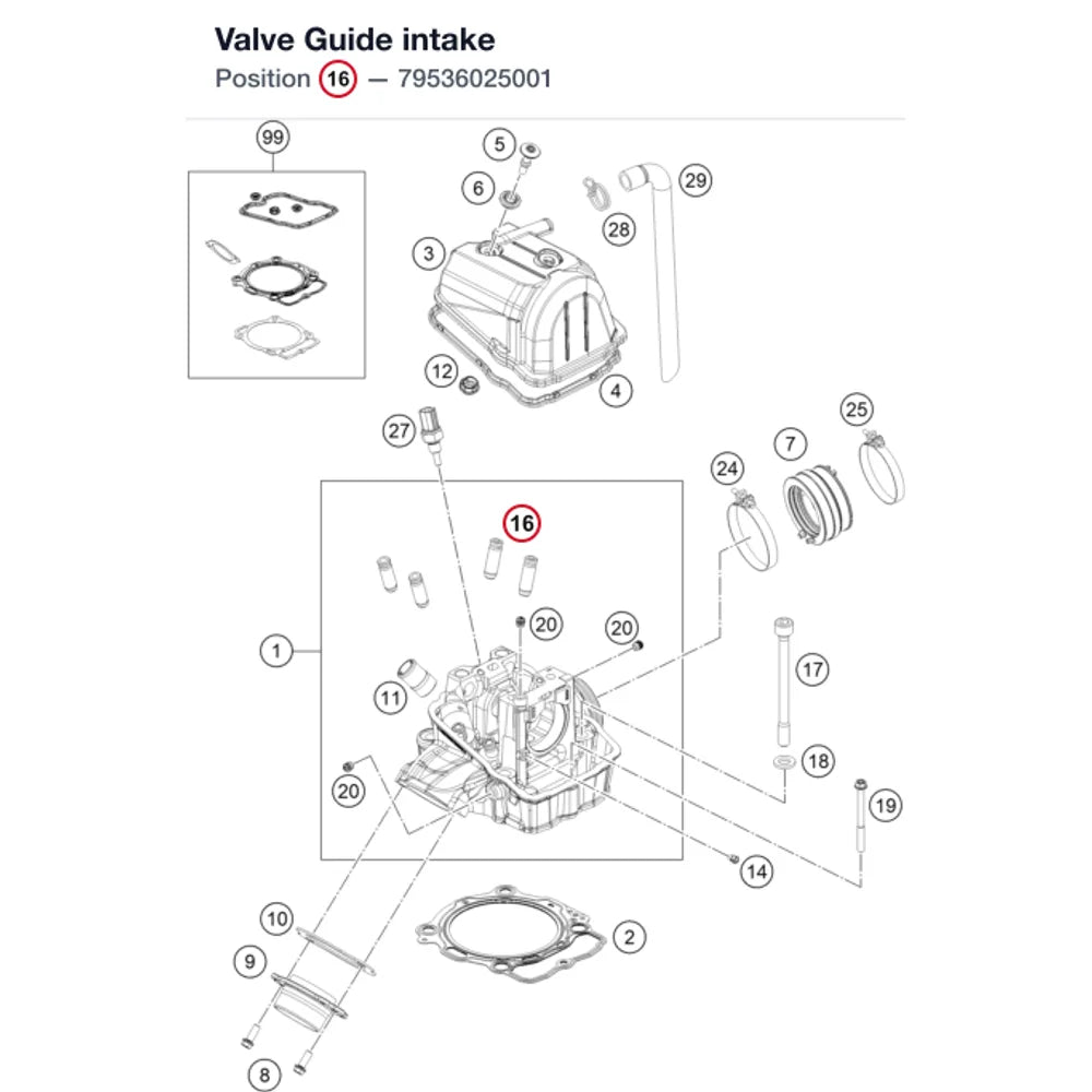 Valve Guide intake