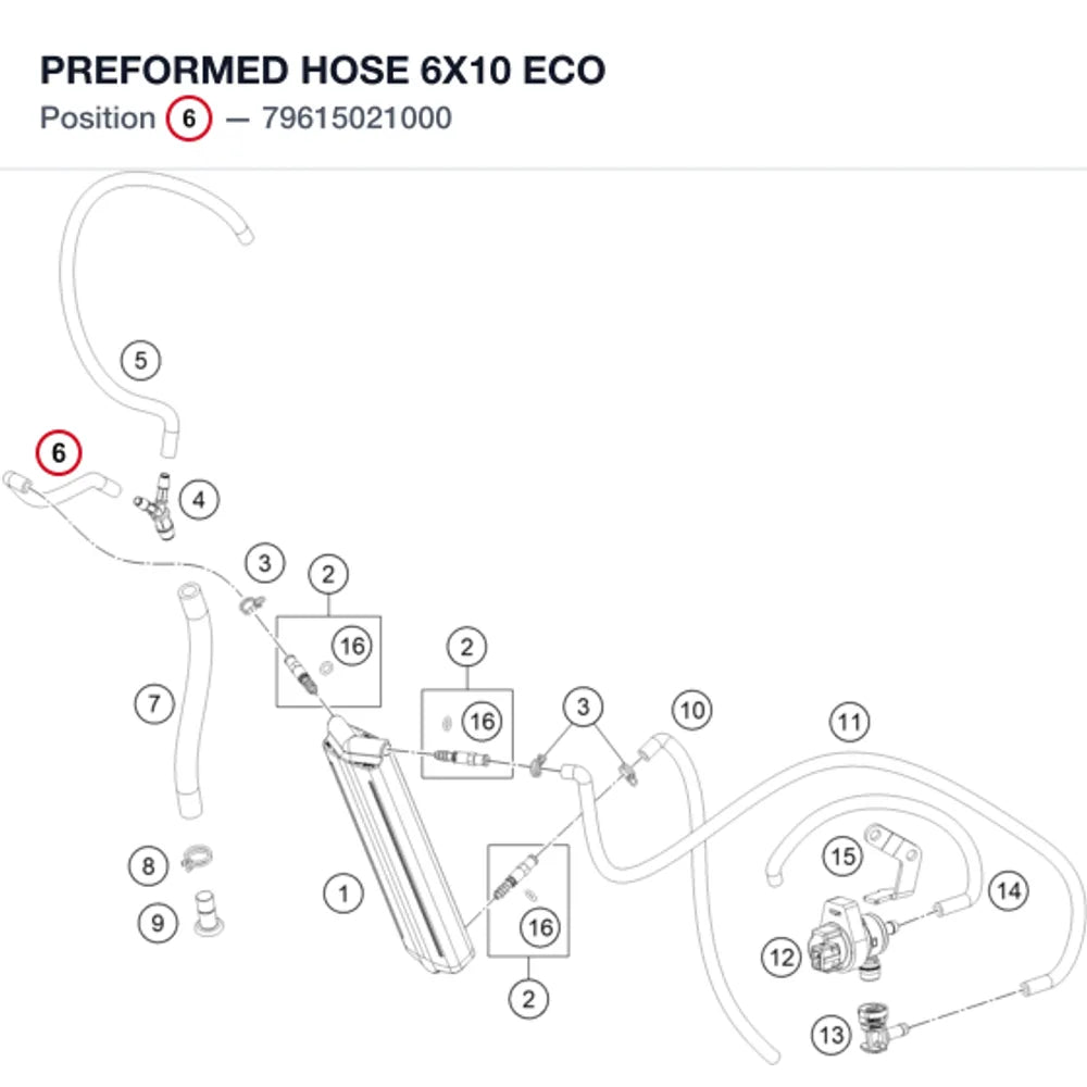 PREFORMED HOSE 6X10 ECO