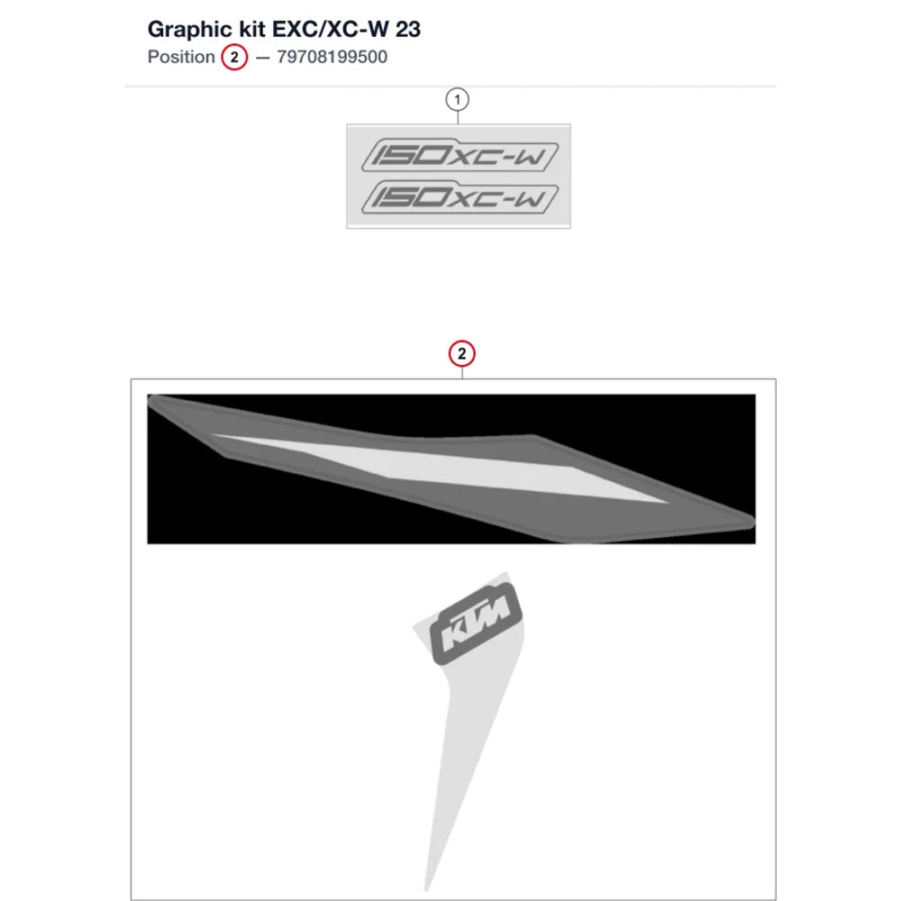 Graphic kit EXC/XC-W 23