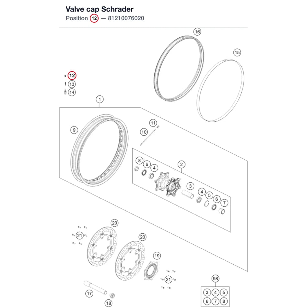 Valve cap Schrader