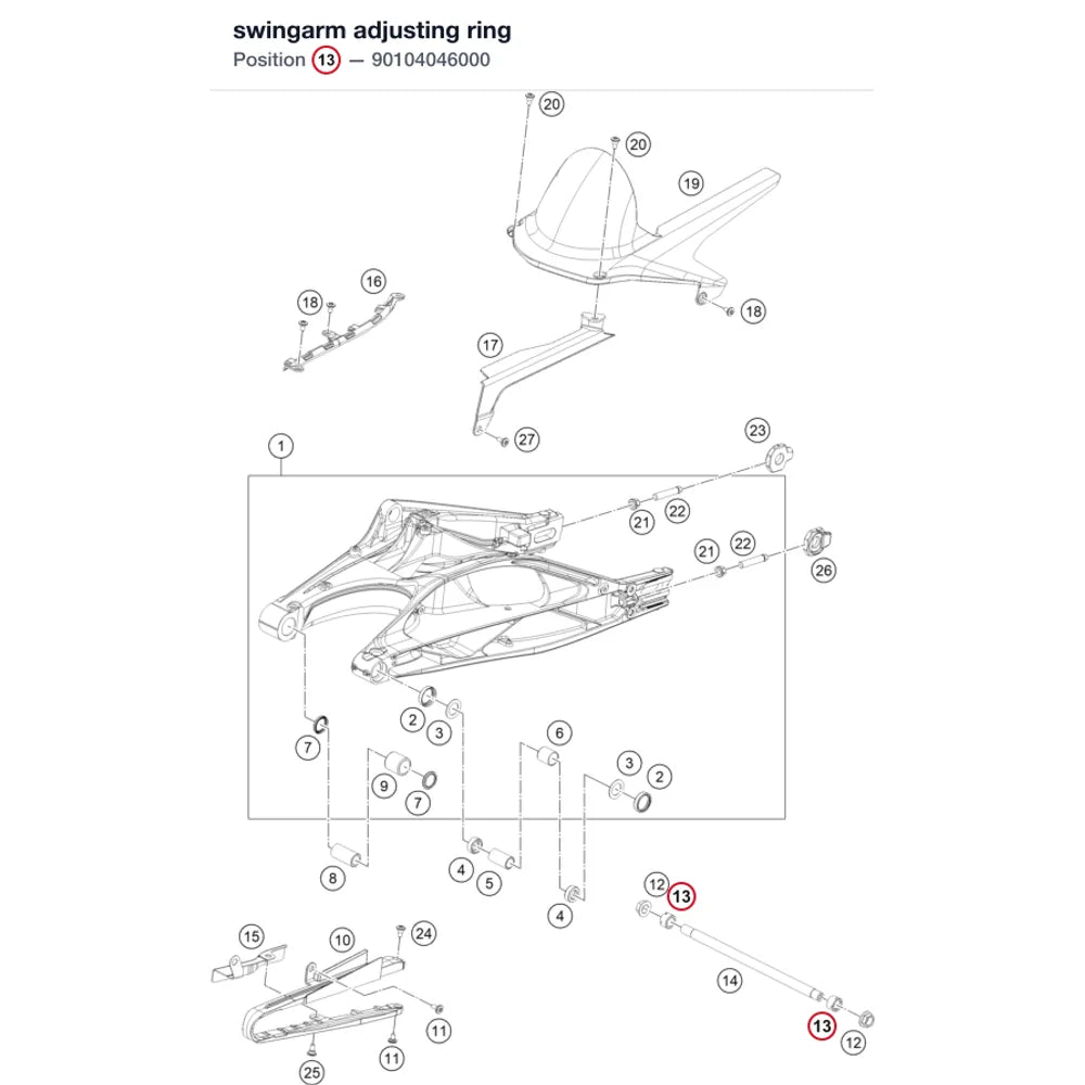 swingarm adjusting ring