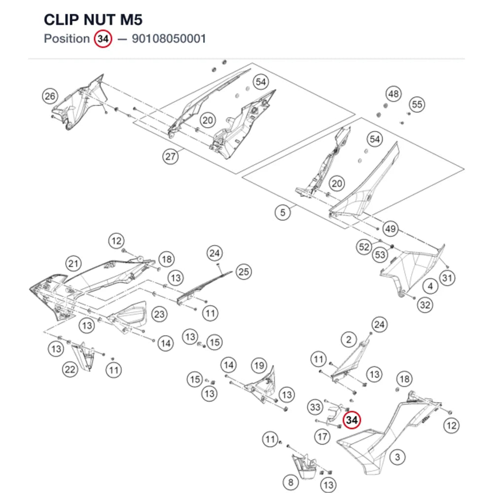 CLIP NUT M5