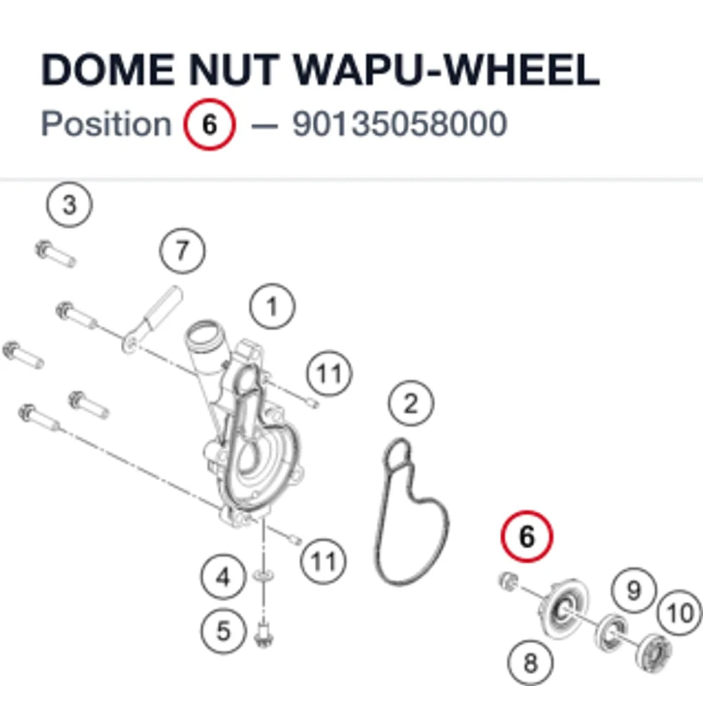 DOME NUT WAPU-WHEEL