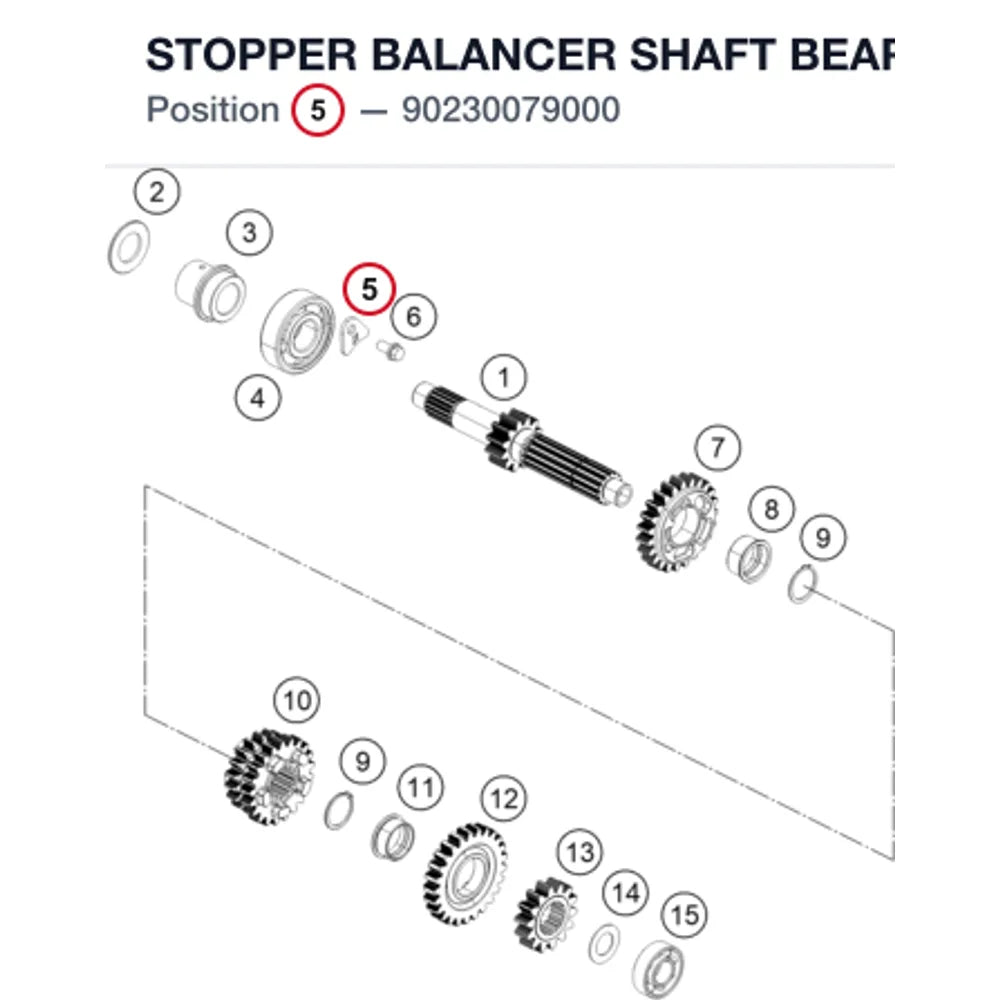 STOPPER BALANCER SHAFT BEARING