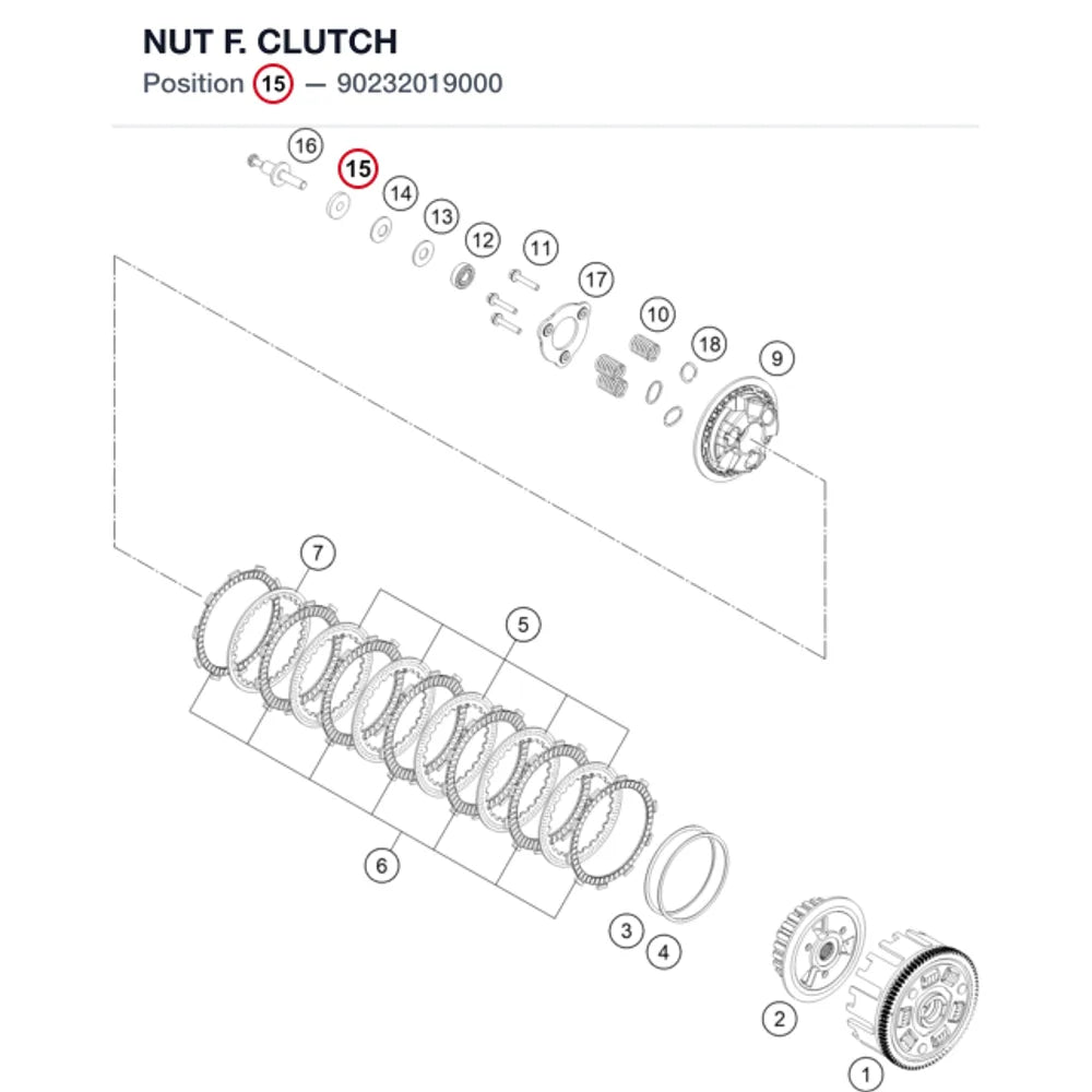 NUT F. CLUTCH
