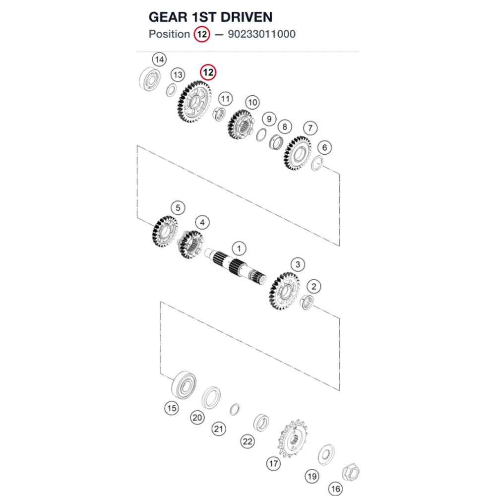 GEAR 1ST DRIVEN