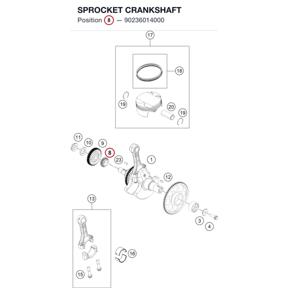 SPROCKET CRANKSHAFT
