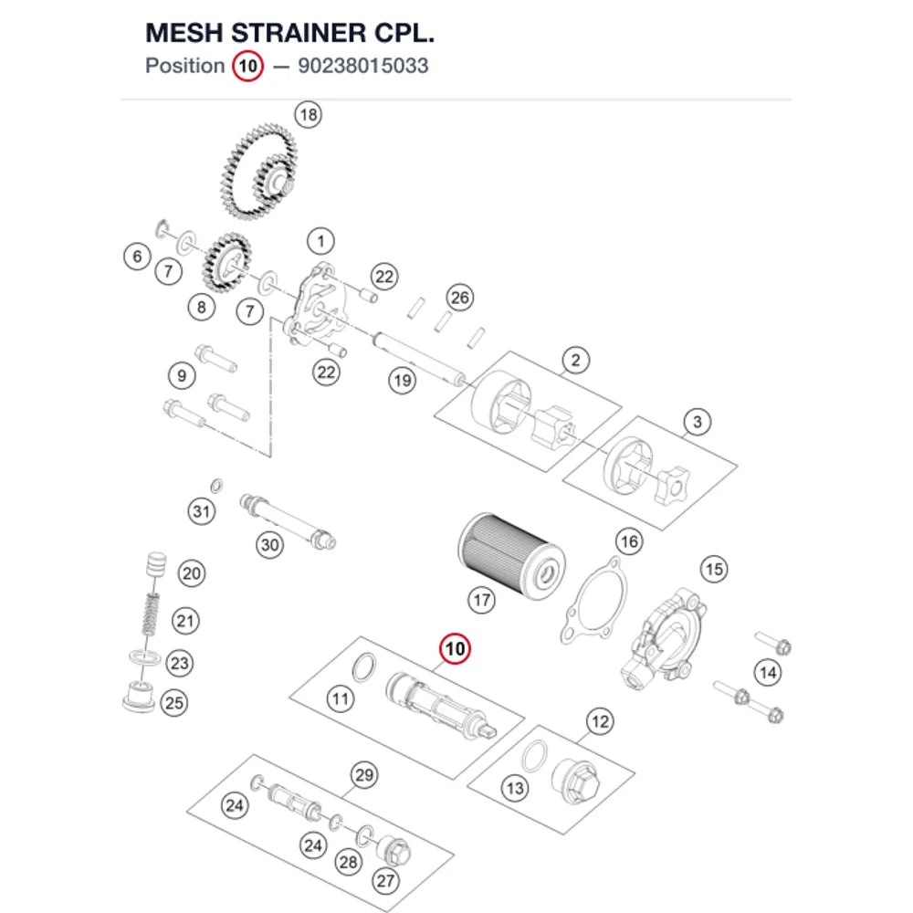 MESH STRAINER CPL.