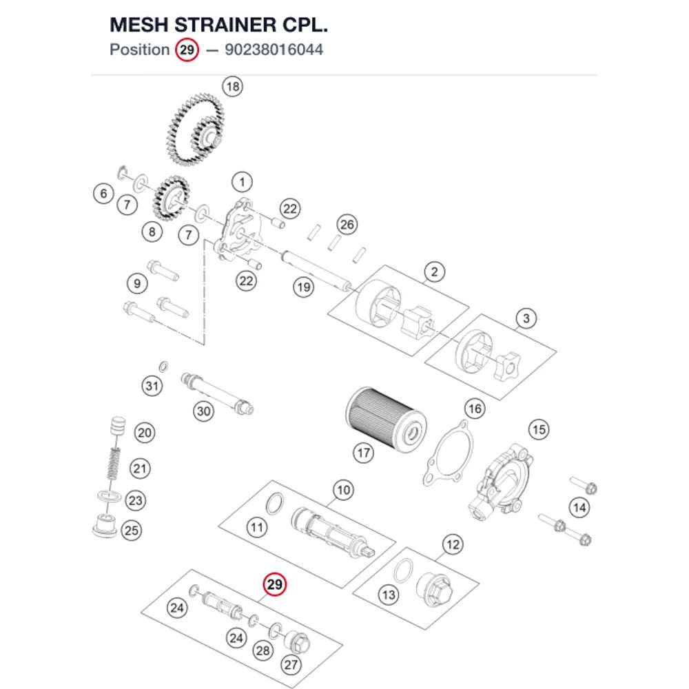MESH STRAINER CPL.