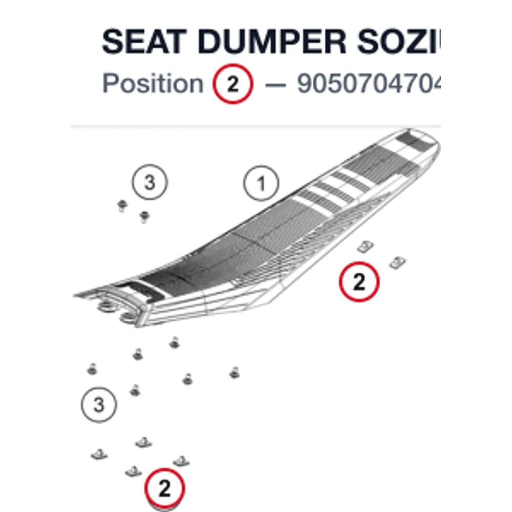 SEAT DUMPER SOZIUS SEAT