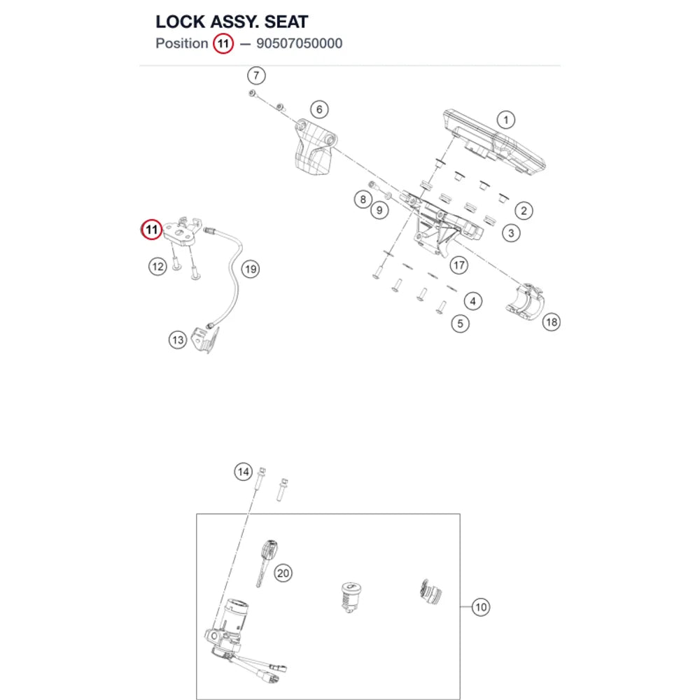 LOCK ASSY. SEAT
