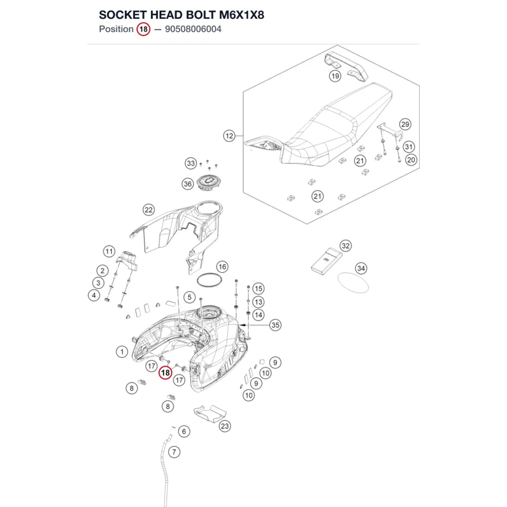 SOCKET HEAD BOLT M6X1X8
