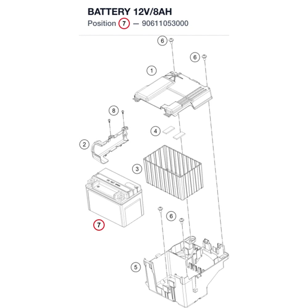 BATTERY 12V/8AH