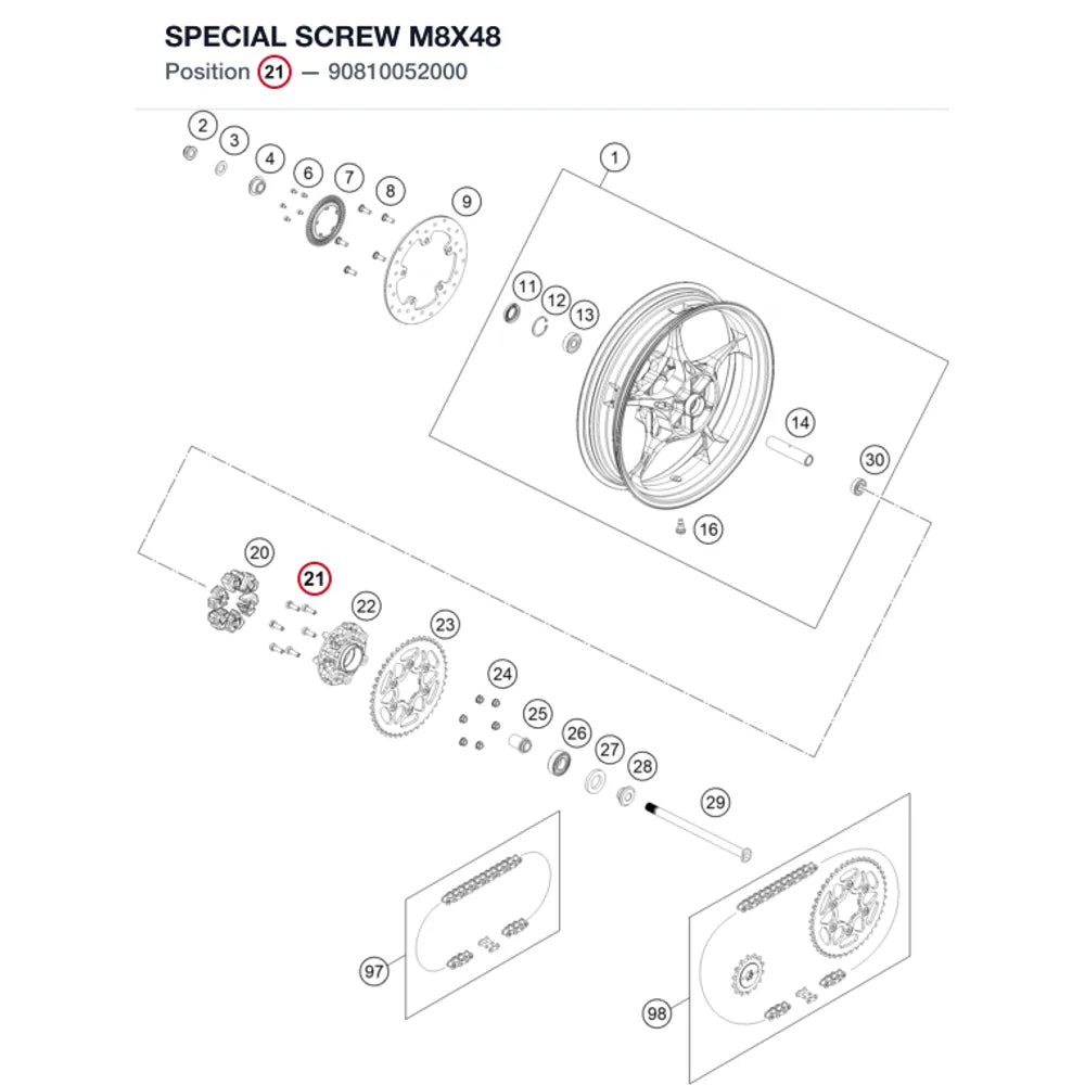 SPECIAL SCREW M8X48