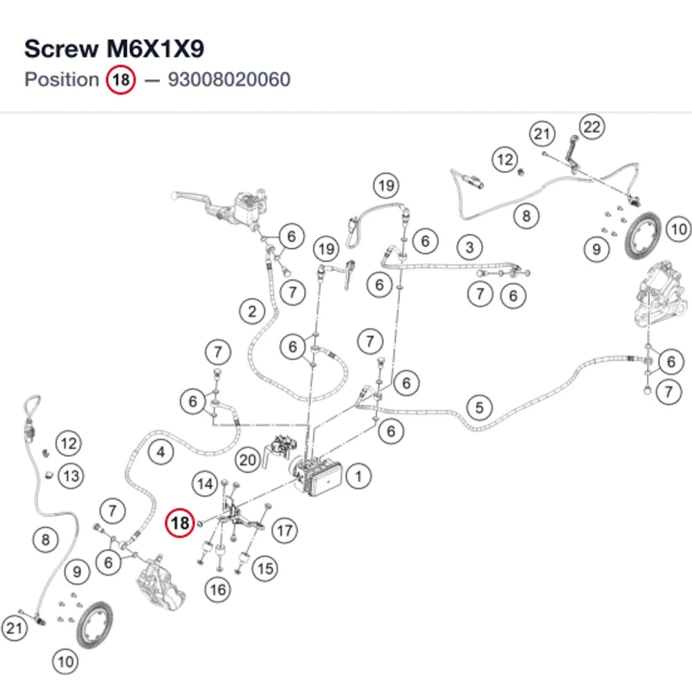 Screw M6X1X9