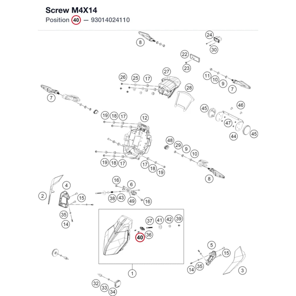 Screw M4X14