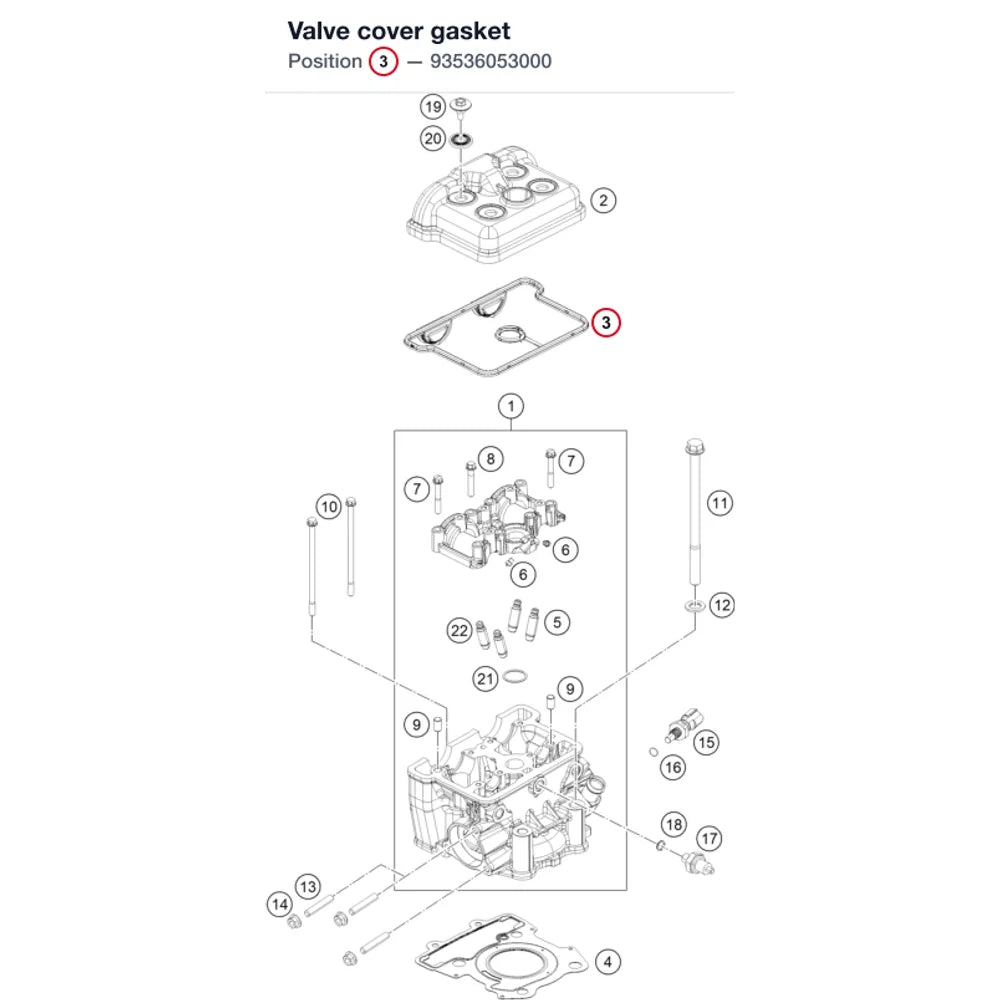 Valve cover gasket