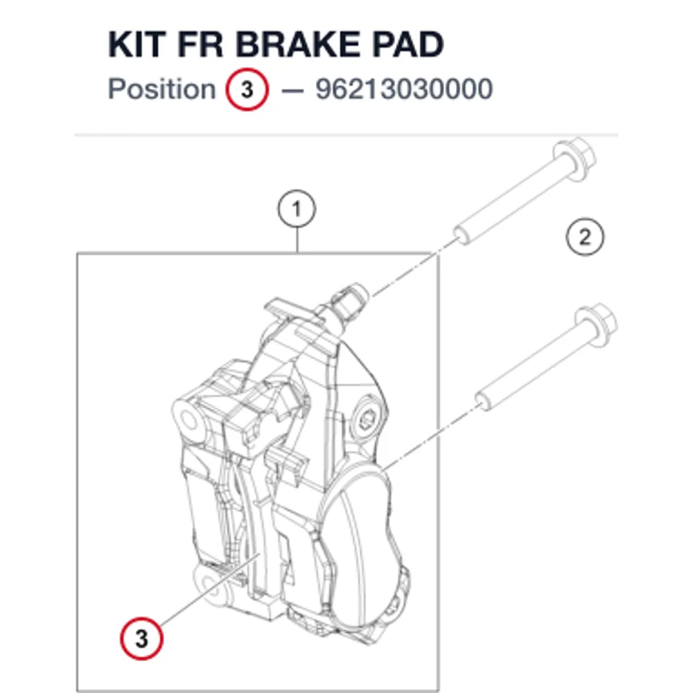 KIT FR BRAKE PAD