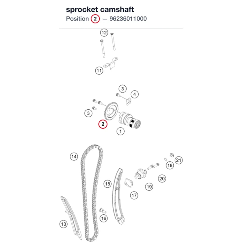 sprocket camshaft