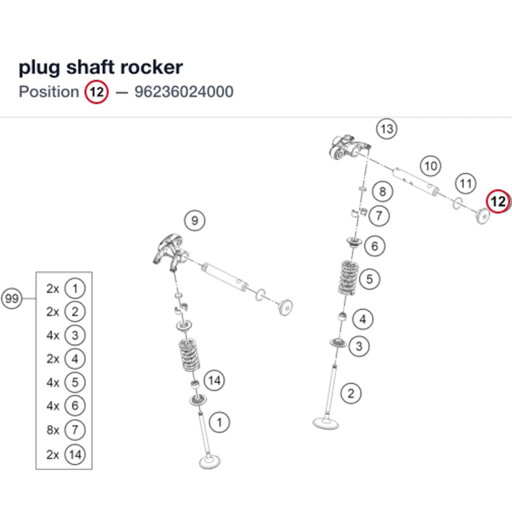 plug shaft rocker