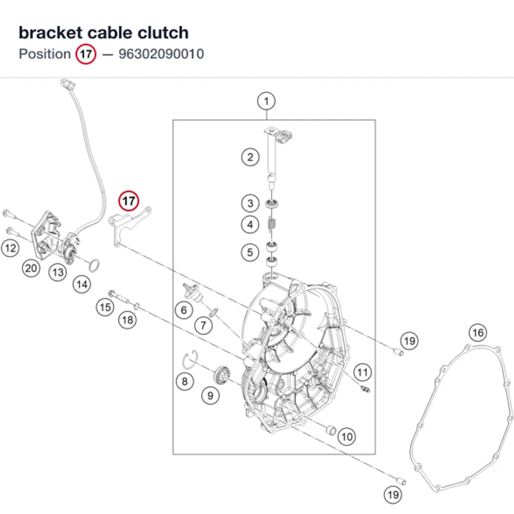 bracket cable clutch