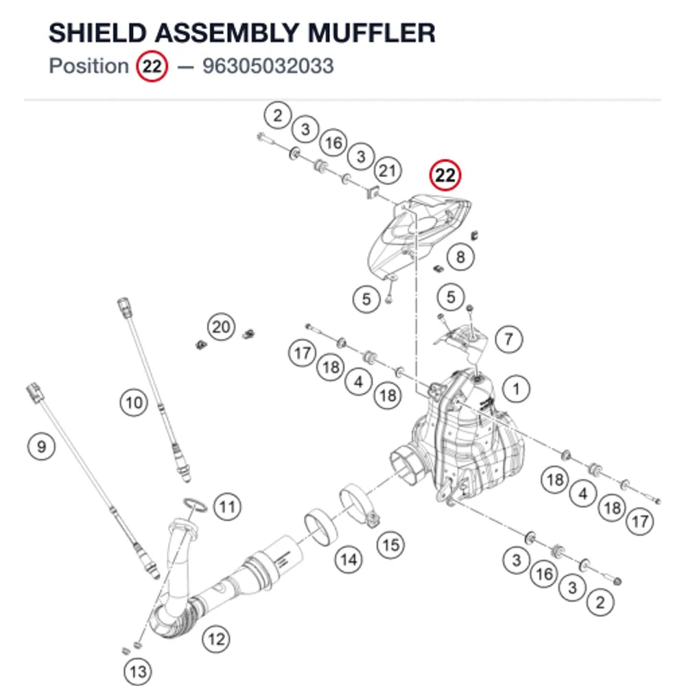 SHIELD ASSEMBLY MUFFLER