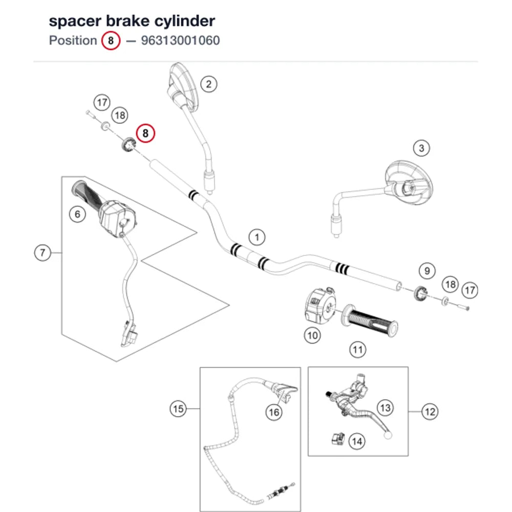 spacer brake cylinder