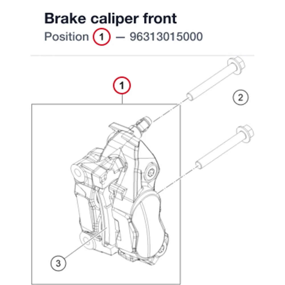 Brake caliper front