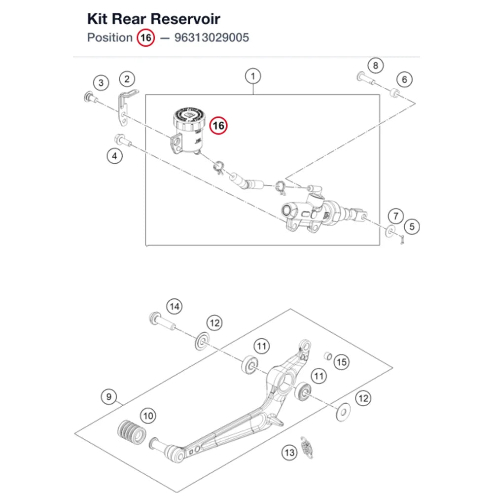 Kit Rear Reservoir