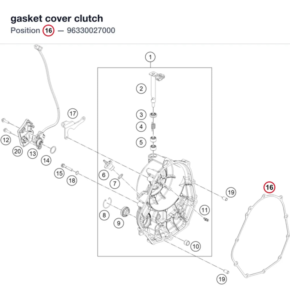 gasket cover clutch