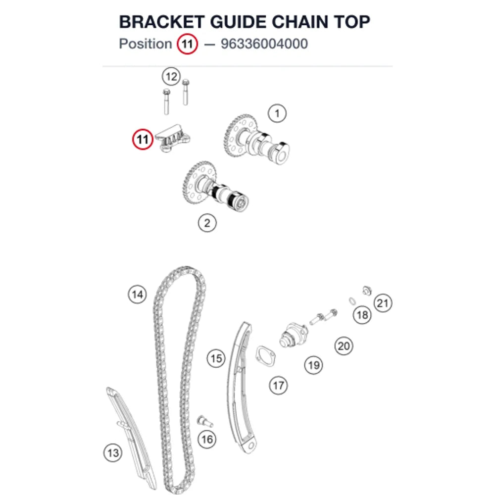 BRACKET GUIDE CHAIN TOP