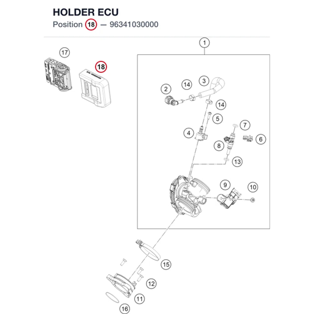 HOLDER ECU