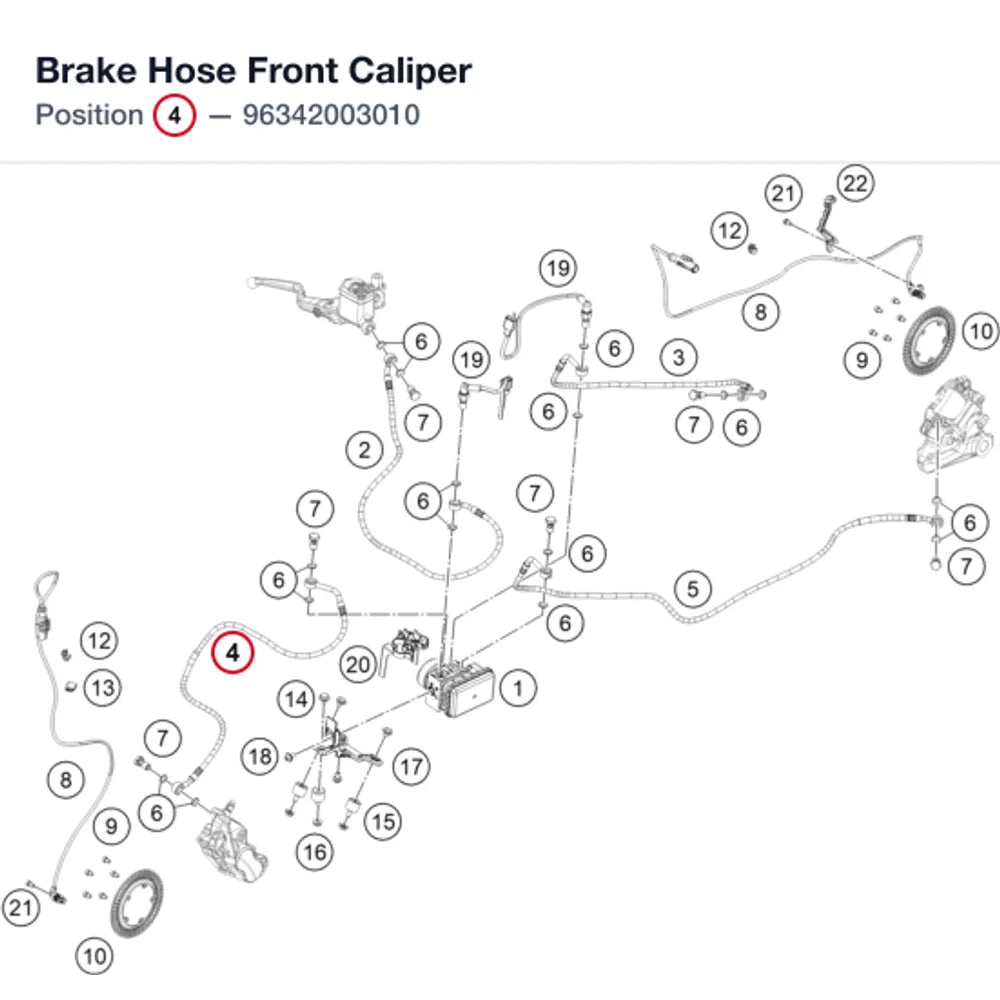 Brake Hose Front Caliper