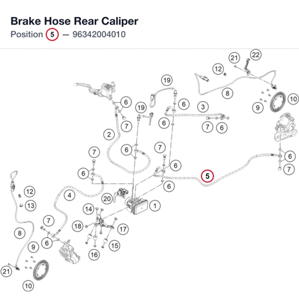 Brake Hose Rear Caliper