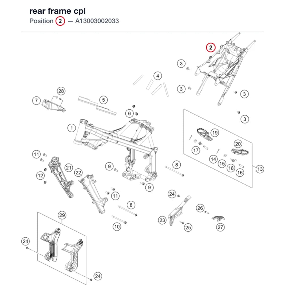 rear frame cpl