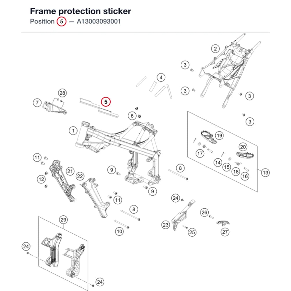Frame protection sticker