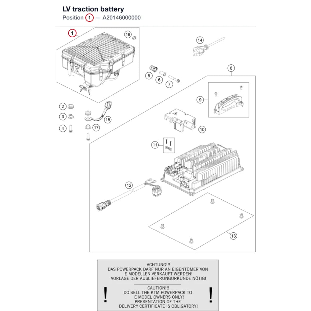 LV traction battery