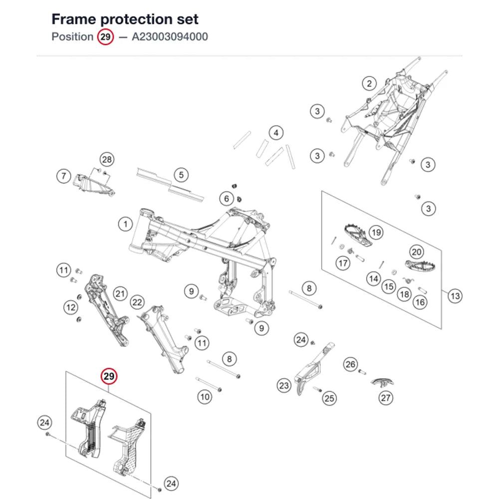 Frame protection set