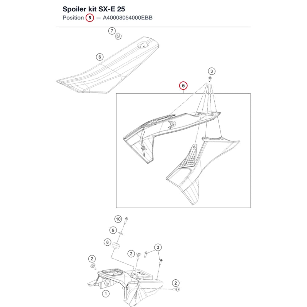 Spoiler kit SX-E 25