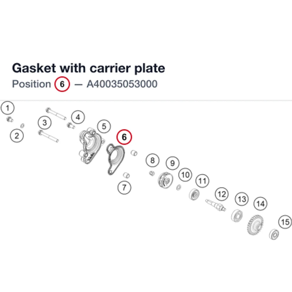 Gasket with carrier plate
